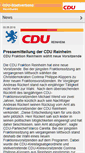 Mobile Screenshot of cdu-reinheim.de